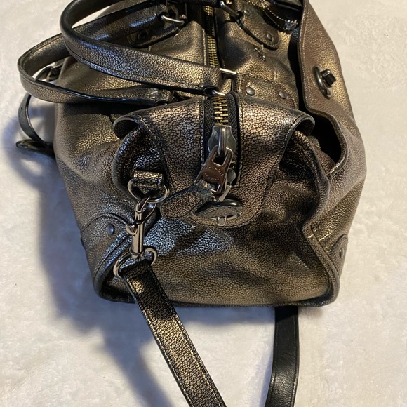 Coach Rhyder gold metallic leather satchel - Picture 10 of 16